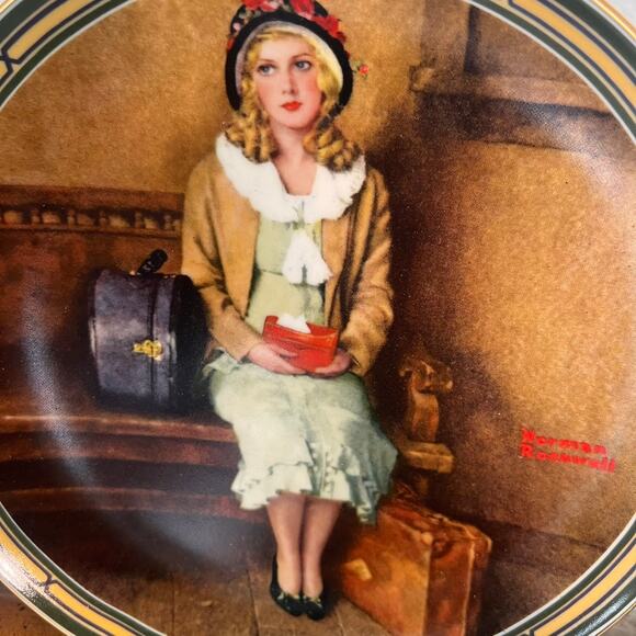 Vintage Norman Rockwell Collector Plate - "A Young Girl's Dream" Limited Edition - Picture 2 of 4